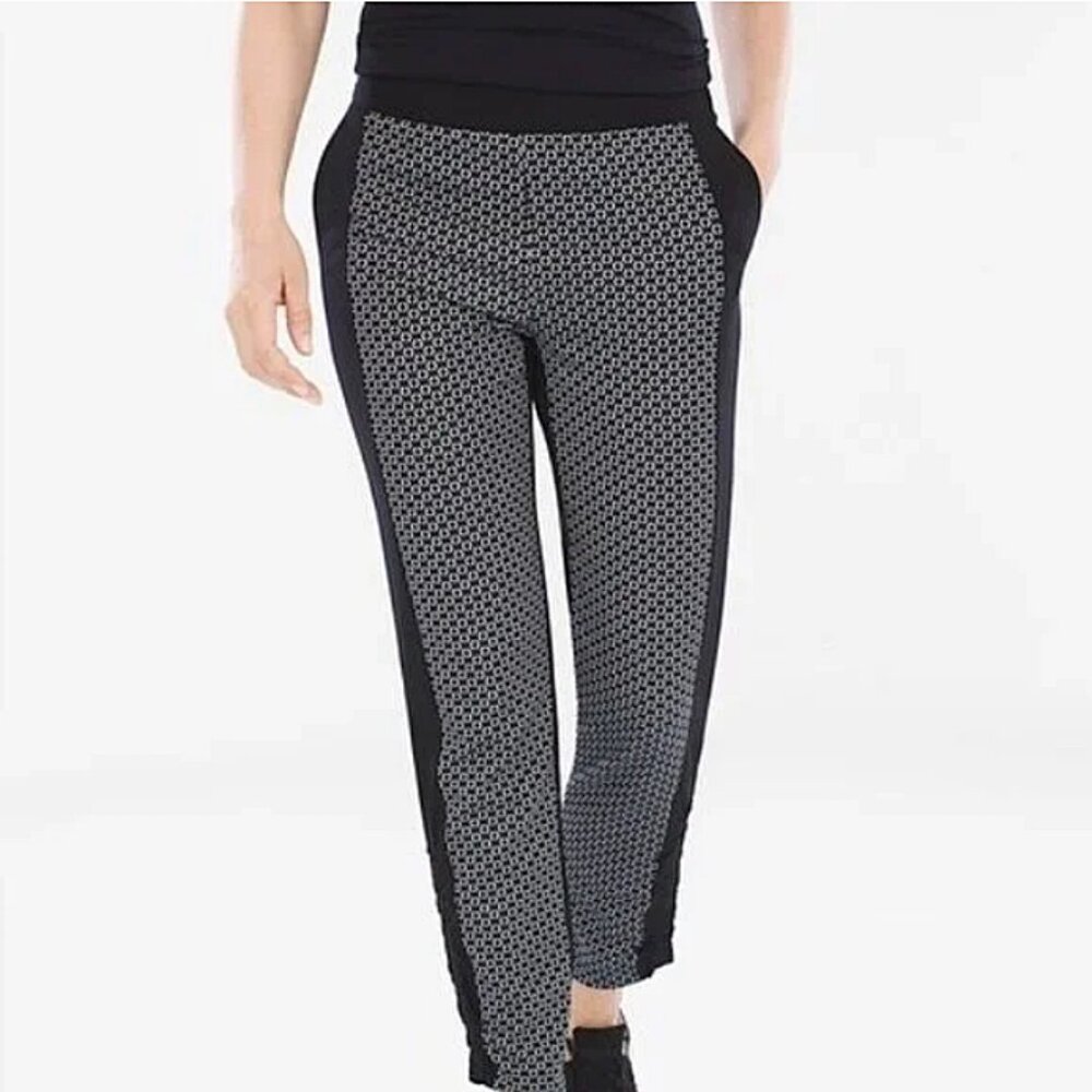 Chicos zenergy neema  jaquard pieced pants size 3  NWTS thi